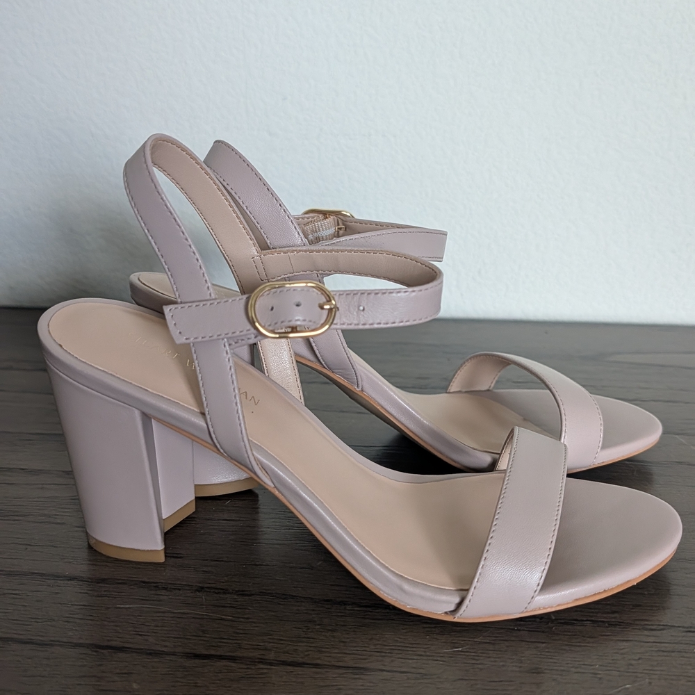 Elegant Women's Block Heel Sandals - Taupe